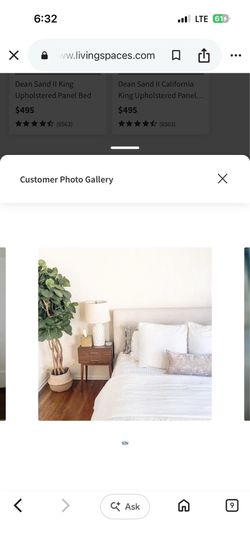 Dean Sand II Queen Upholstered Panel Bed