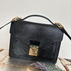 Louis Vuitton Monceau Epi Black Shoulder / Crossbody Bag