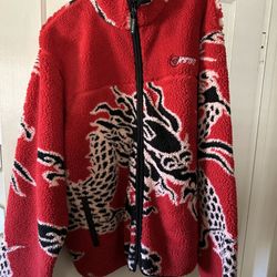 Hypland YEAR OF THE DRAGON SHERPA JACKET (RED) (XL)