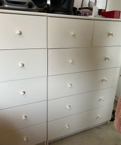 White Chest of Drawers Dresser