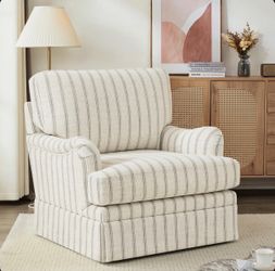 Light Gray swivel fabric accent chair