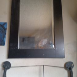 24x35 Wooden Mirror