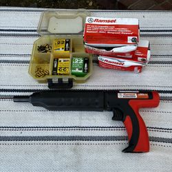 MasterShot 0.22 Caliber Powder Actuated Tool (PAT) With Nails And Shots
