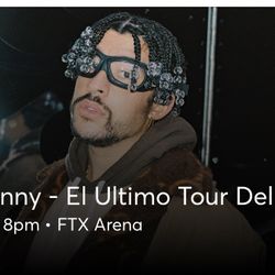BAD BUNNY - Sec 106, Row 11, Seat 19 - 20 - TONIGHT