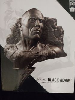 Black Adam 3d Silver Art New