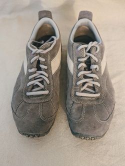 Woman's Gym Exercise Shoes Leather CAT SNEAKERS 