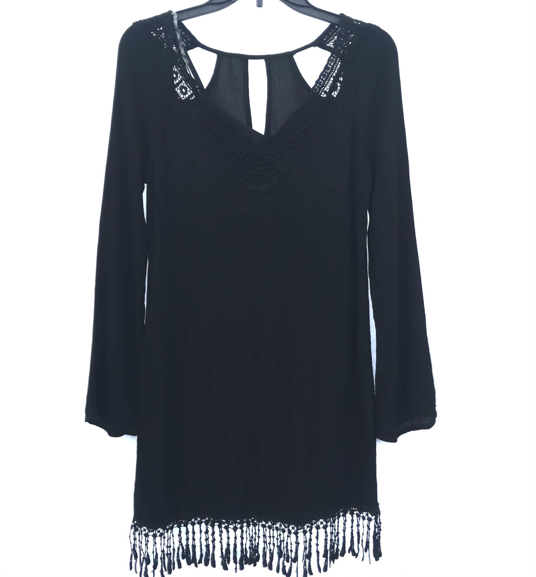 Socialite Fringe Slip On Dress