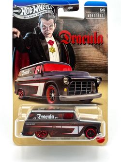 Hot Wheels Silver Series 1:64 Scale Diecast Model - ‘55 Chevy Panel (Dracula)