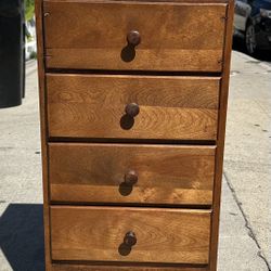 Prohibition era End Table/dresser With False Drawer 