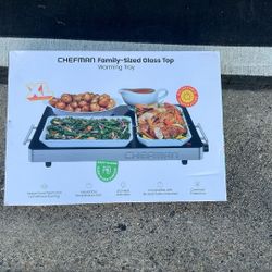 Chefman Family Sized Glass Top Warming Tray