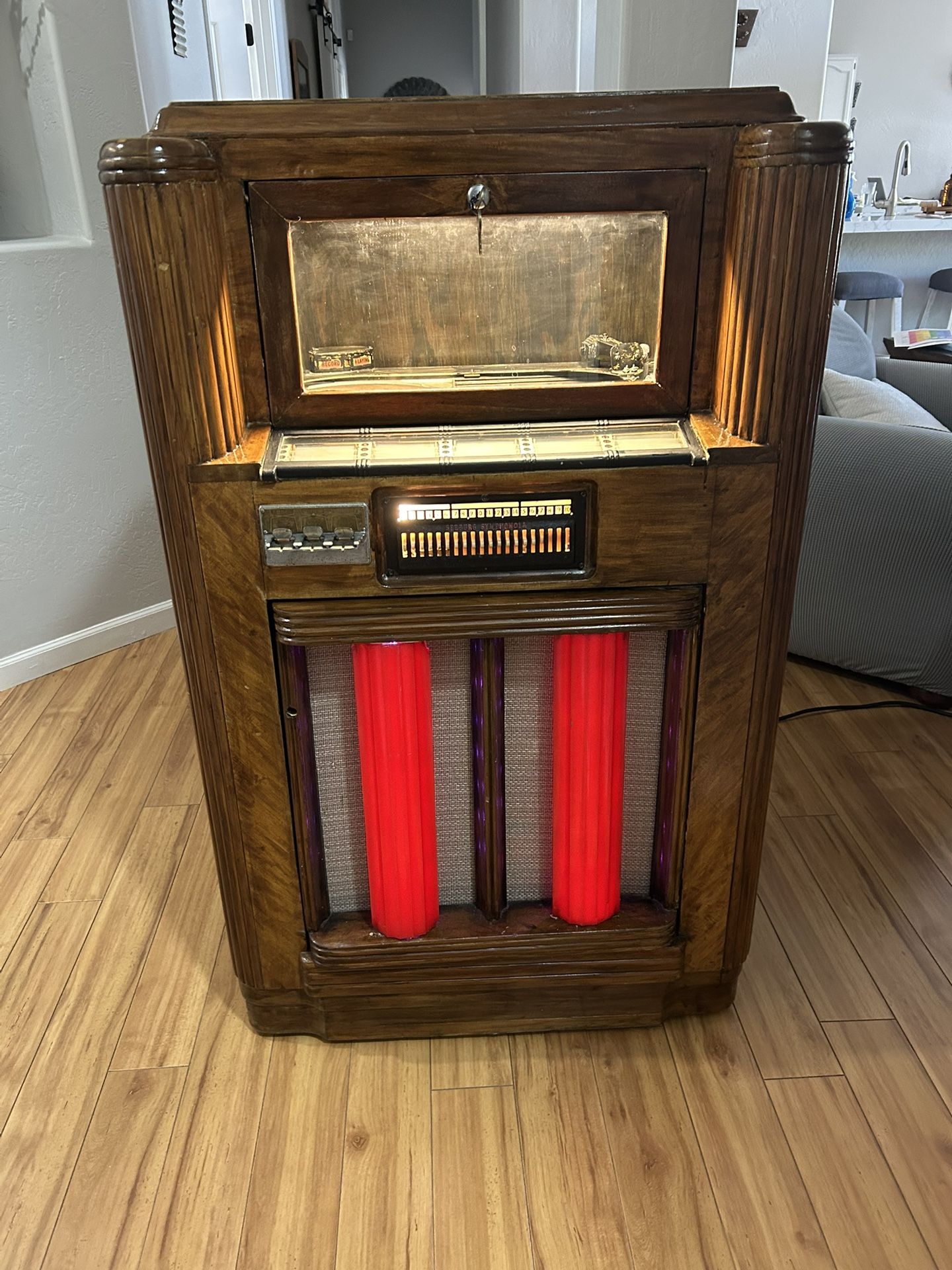 1937 Seeburg Rex Coin Op Jukebox Amazing Tube Amp
