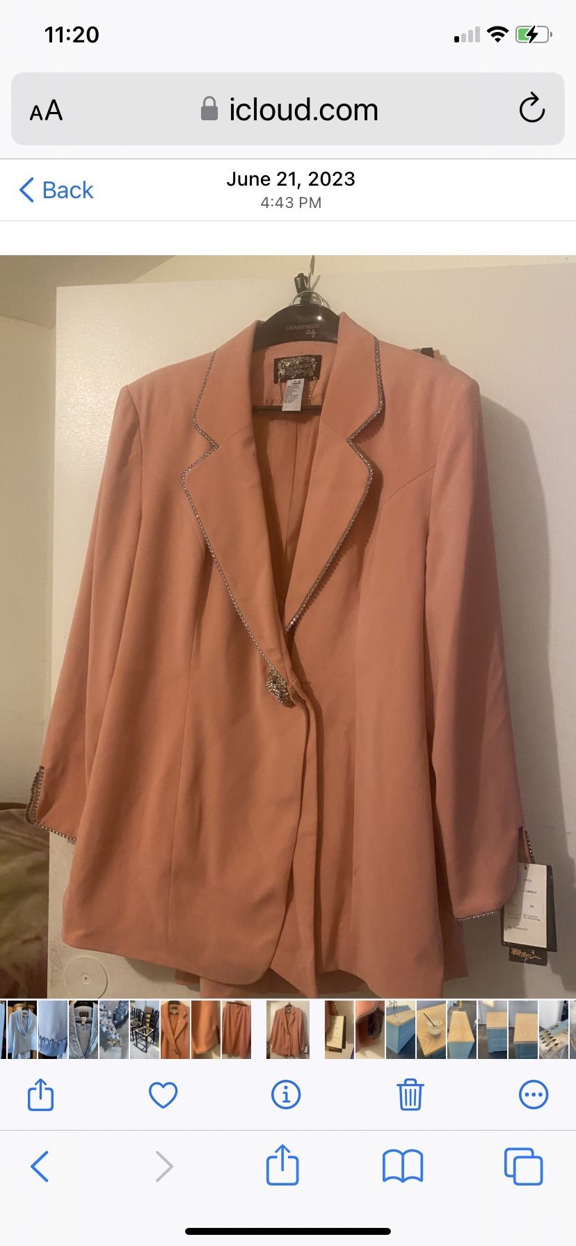 Brand New Champagne Italy Size 16 Women’s Suit