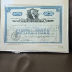 The New York Central Railroad Company Bond Certificate 1942