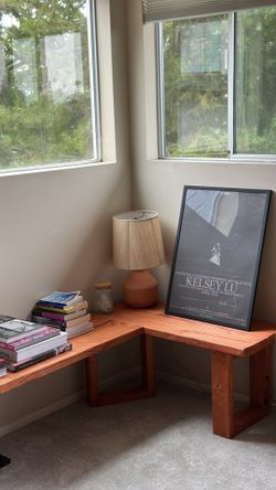 Custom L-Shaped indoor/Outdoor Bench – Built to Order