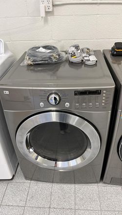 LG Front Load Washer & Dryer Set – Steam + Sensor Dry, Graphite Steel
