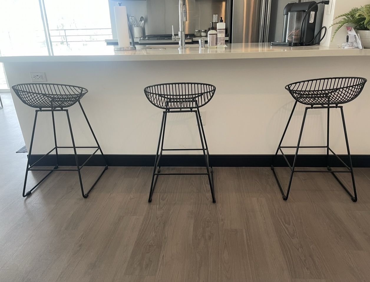 Black Bar Stools (3)