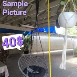 Hammock Chair (Pillow & Hanger Kit Included) [BRAND NEW IN BOX] (Sample Pictures From One I Use)