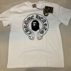BAPE x Chrome Hearts Baby Milo T-shirt White