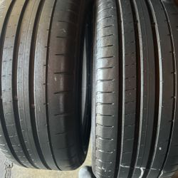 Pair Of 235 50 19 Yokohama Advan Sport Tires 