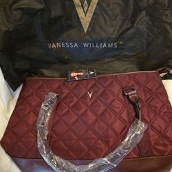 Vanessa Williams quilted laptop tote bag.  NEW!!