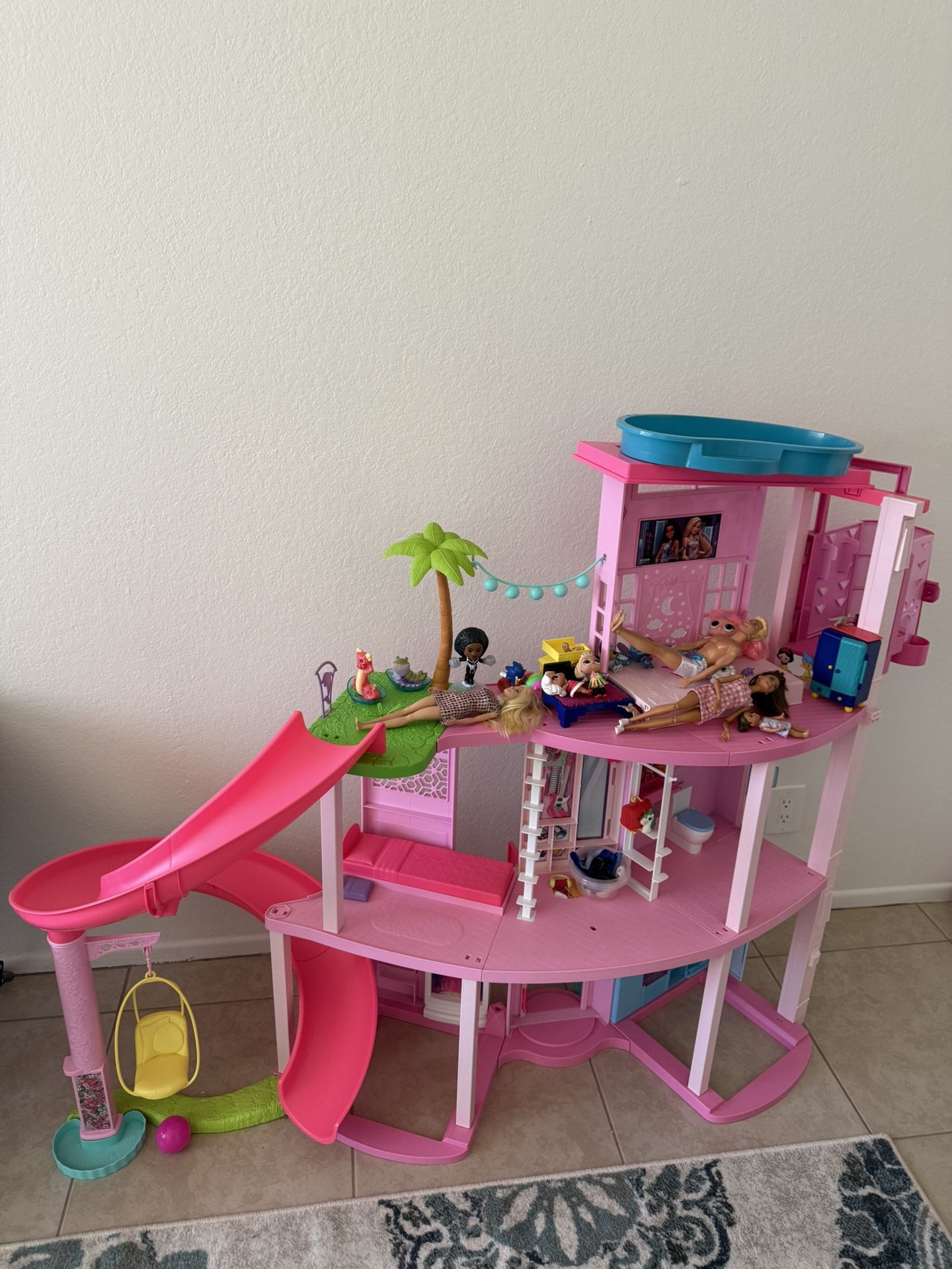 Large Barbie Dream house Barbie Camper 2 Barbie Cars Lots Of Barbies And Accessories