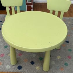 IKEA KIDS TABLE WITH CHAIRS
