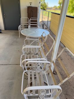 Patio table and chairs