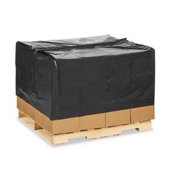 Black Pallet Cover Poly Bags 125 / roll  52 × 44 × 36 .0015