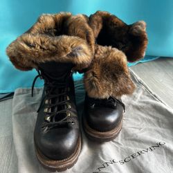 Ermanno Scervino Leather Boots 