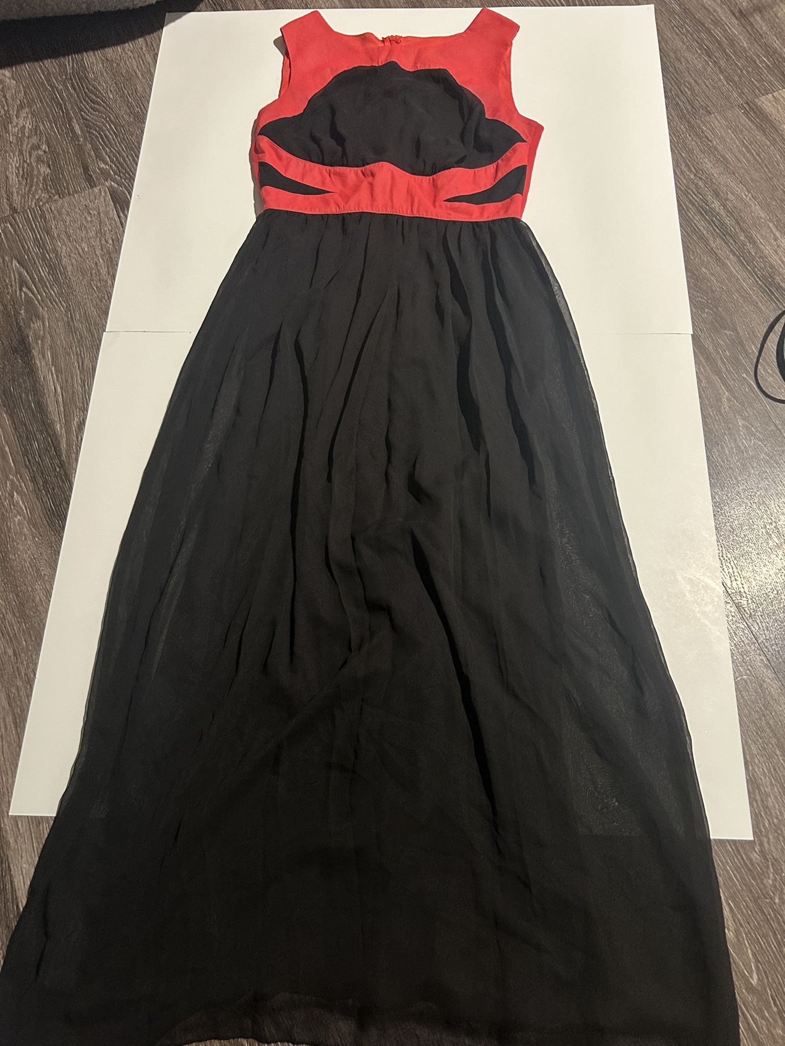 enfocus studio black/red maxi dress (4)