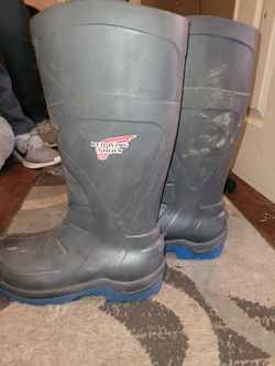 Red wing Safety toe rubber boots $65 OBO