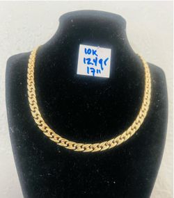 10K Yellow Gold Chain For Wedding 12.4Gr 17 Inches Long