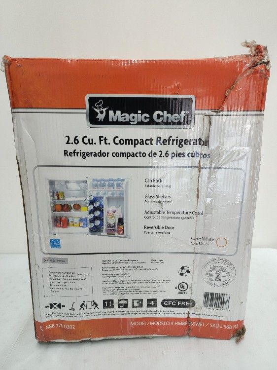 Magic Chef 2.6 cu Compact Refrigerator for Sale in Marietta, GA OfferUp