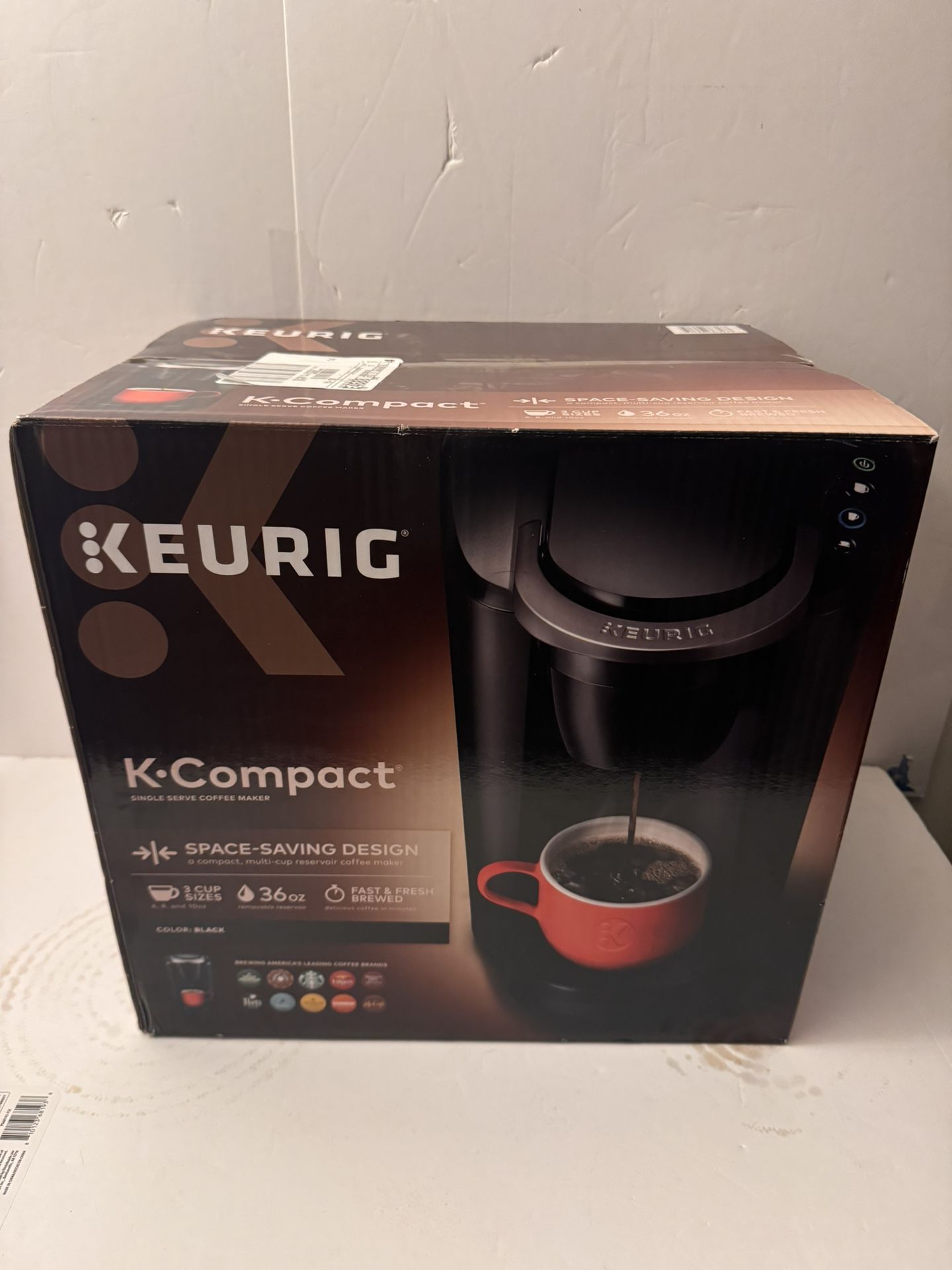 Keurig K-Compact Single-Serve K-Cup Pod Coffee Maker, Black