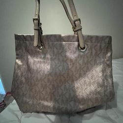 Bronze Michael Kors Tote Bag