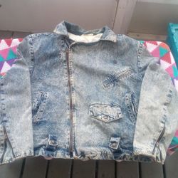 Vintage Dual Control Jacket /Denim Size Medium 