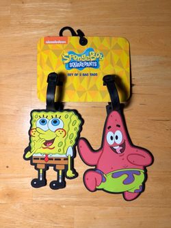SpongeBob SquarePants Set of 2 Bag Tags