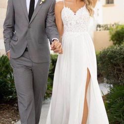 Brand New White Lace Wedding Dress 