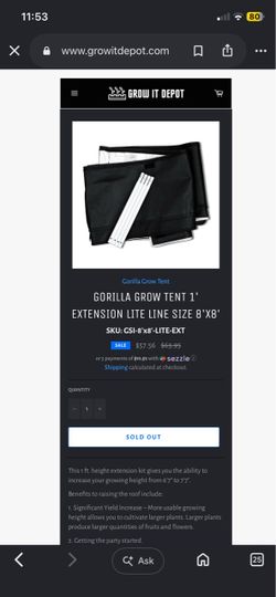 Brand new growing tent, 8 x 8