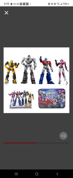 YOLOPARK Transformers One Toys Cog-Less Mode 4 Pack,Highly Articulated Bumblebee,Optimus Prime,Megatron,Elita-1 Transformer Toys for Kids Age 8 and Up