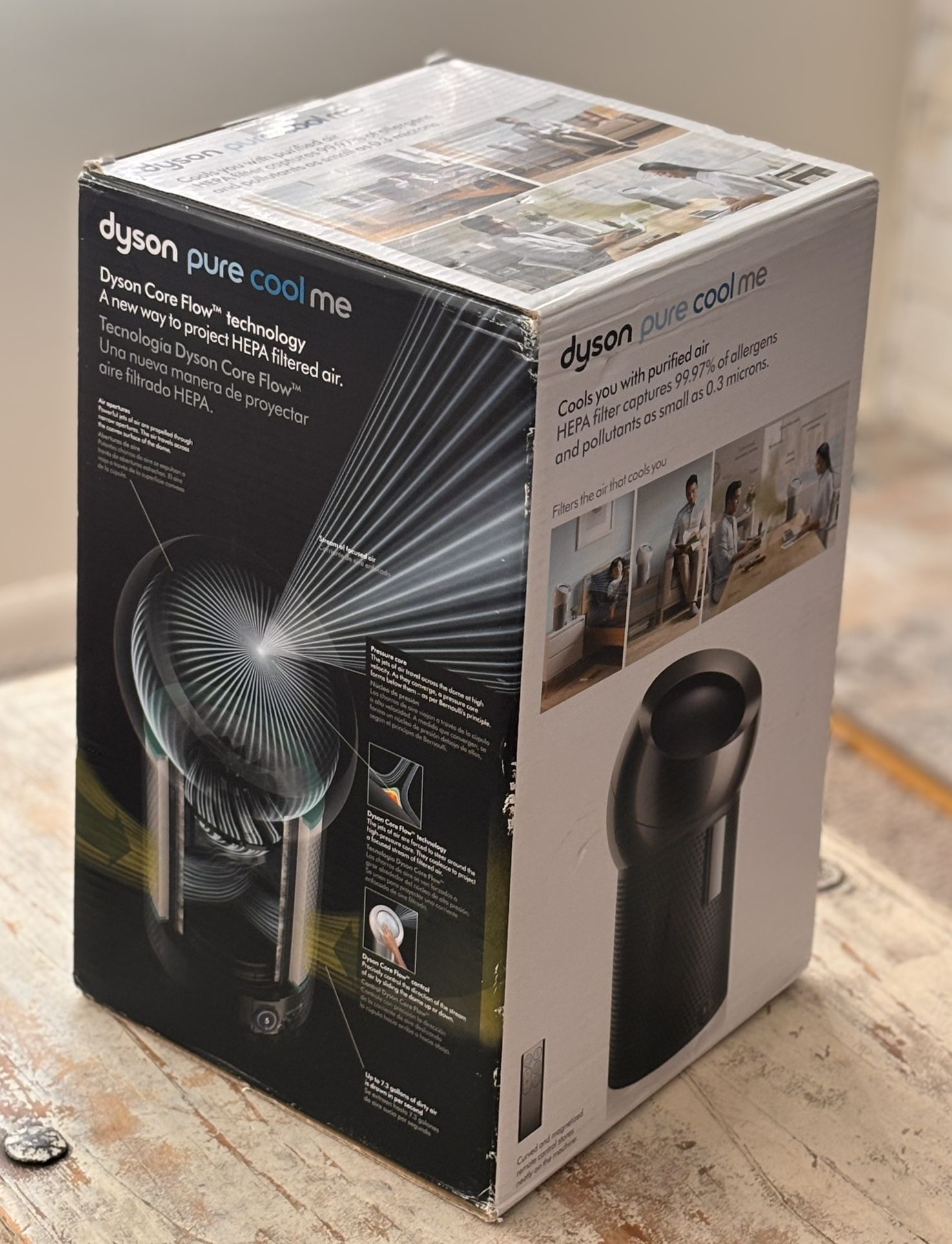 Dyson Pure Cool Me Air Purifier, New. Black, Still On Sealed Manufacturers Packaging.