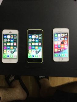 iPhone 5S, 5C and 5
