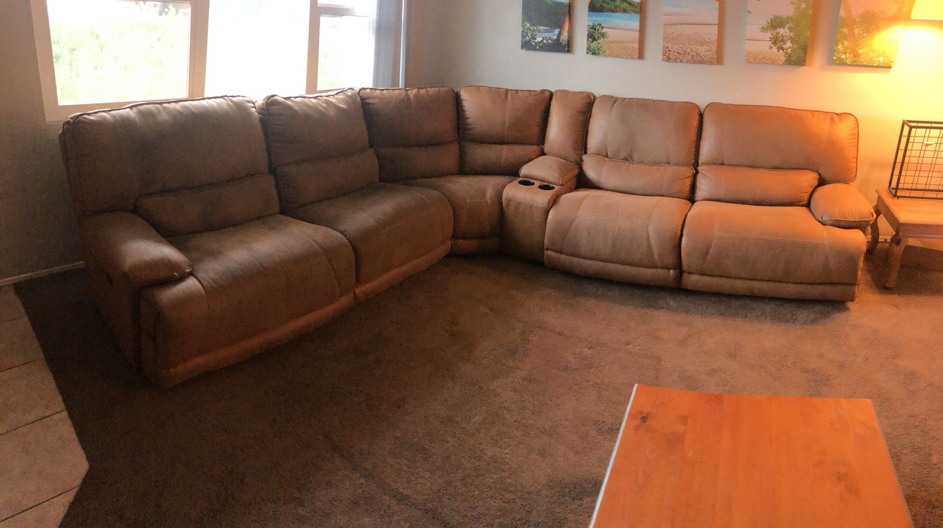 Awesome Multi Full Reclining Motorized Couch Available