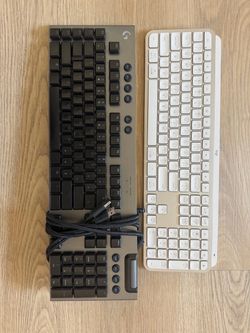 Two Logitech Keyboards – Gaming and Slim