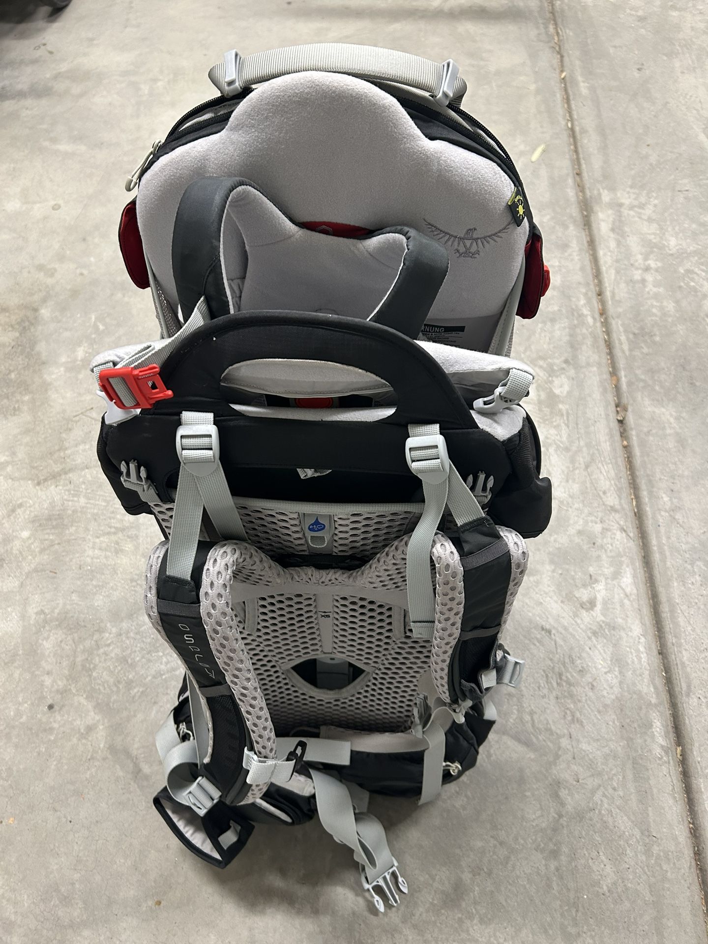 Osprey Poco AG Plus Lightweight Child Carrier Backpack, Black - Hiking Backpack