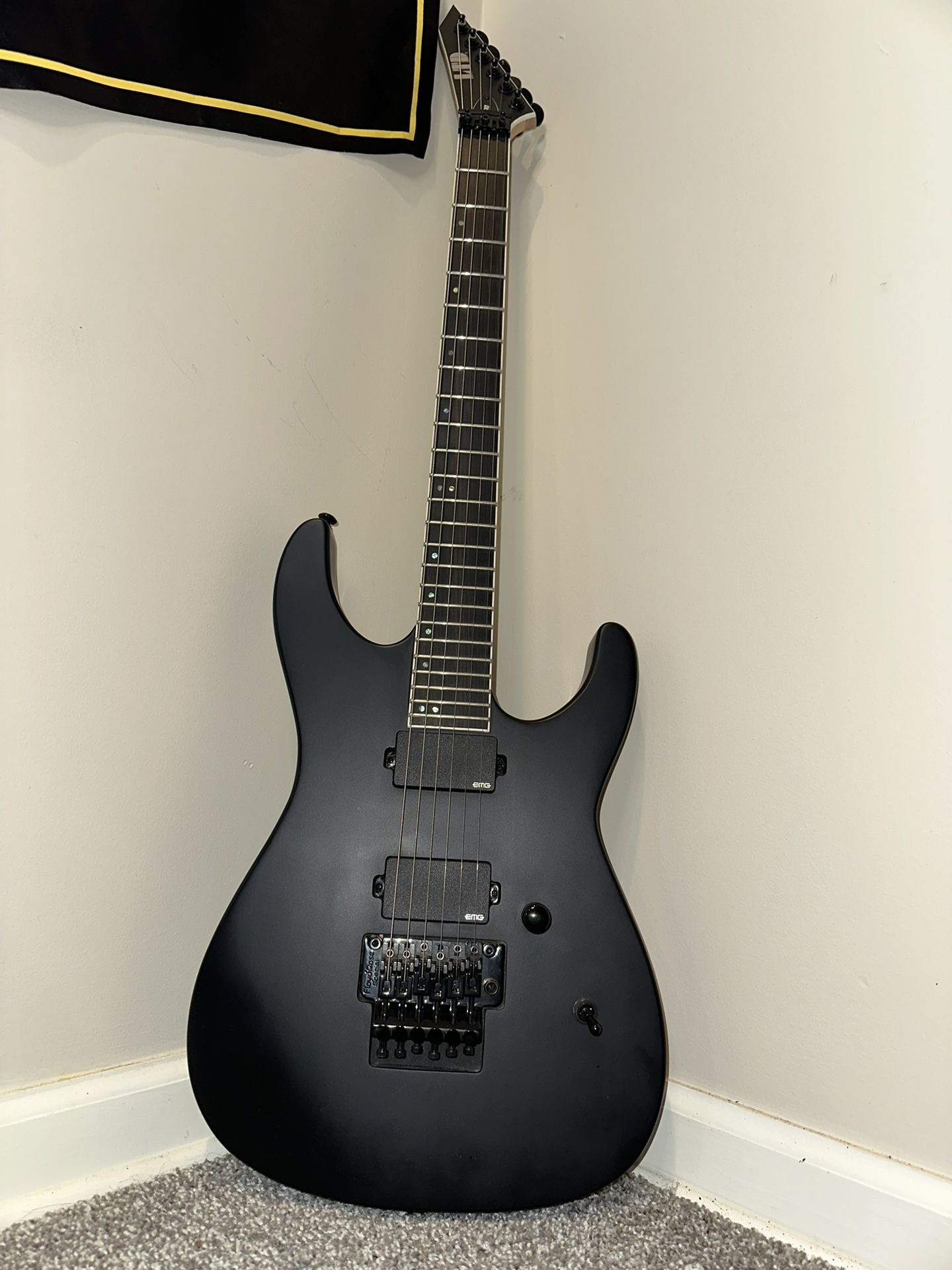 LTD M-400 Black Satin EMG Pickups