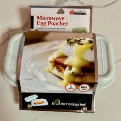 Microwave Egg Poacher + Hot Dog Cooker