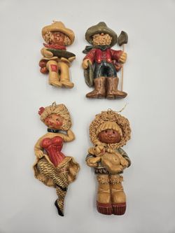 Lot of 7 JoAnn Wold Handmade Figures