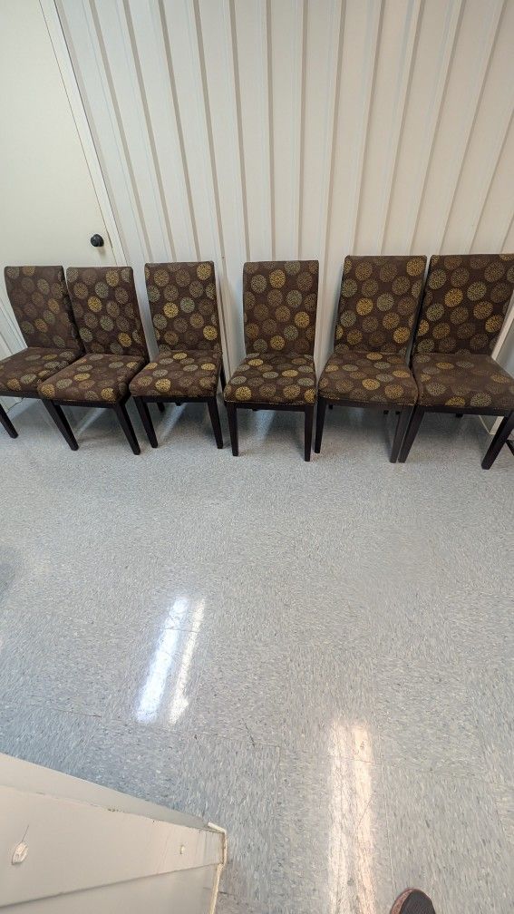 Set Of Six Dining Room Chairs