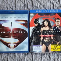 Man Of Steel & Batman V Superman (Blu-Ray + DVD)